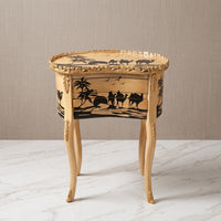 Desert Silhouette Kidney Table – Camel Caravan Design
