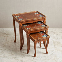 Persian-Style Nesting Tables – Medallion Pattern Design