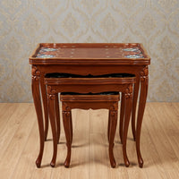 Persian-Style Nesting Tables – Medallion Pattern Design