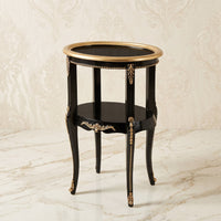 Black & Gold Oval Table – Minimalist Design