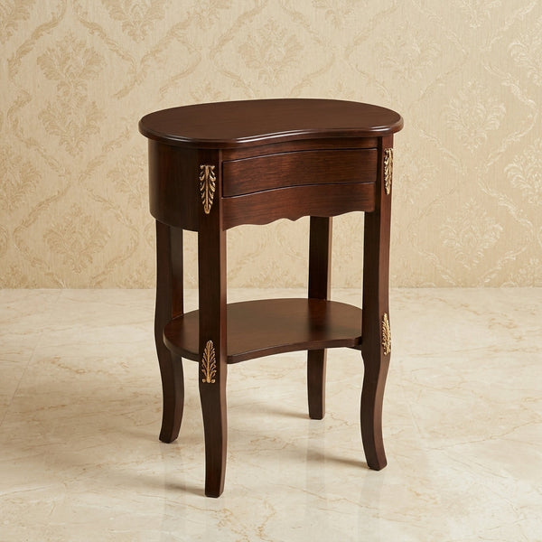Classic Mahogany Kidney Table – Minimalist Design